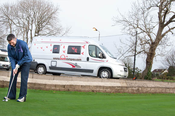 Accommodation for the Irish Open - campervan hire