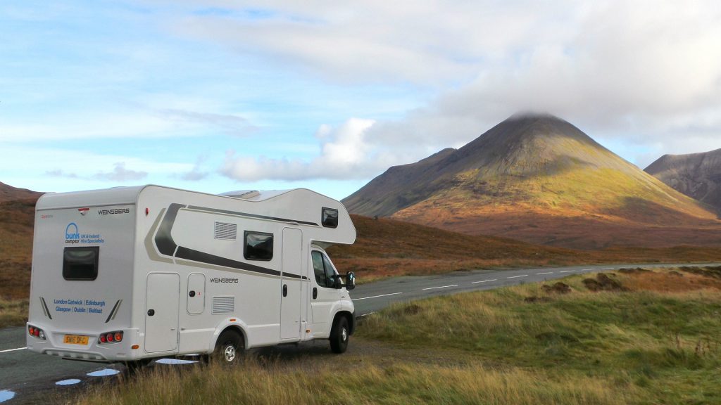 Hire a motorhome and tour the hills of Scotland 