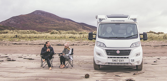 Campervan hire with couple over Valentine's Day