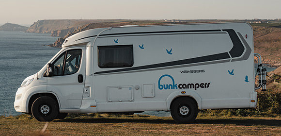 Campervan hire in Cornwall 